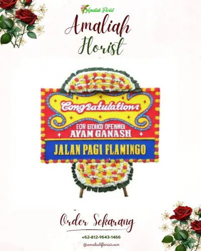 Bunga Papan Congratulation di Wanarejan Utara